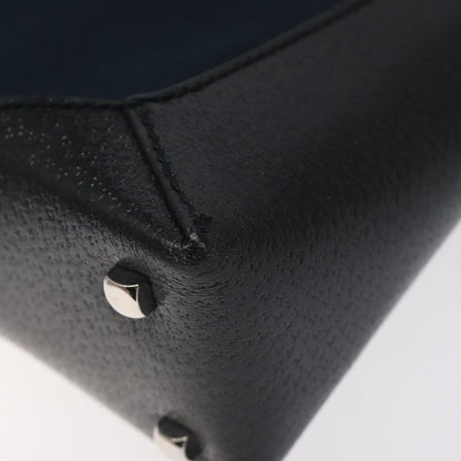 Salvatore Ferragamo Vintage Shoulder Bag Canvas, NAVY, CANVAS, Shoulder bag