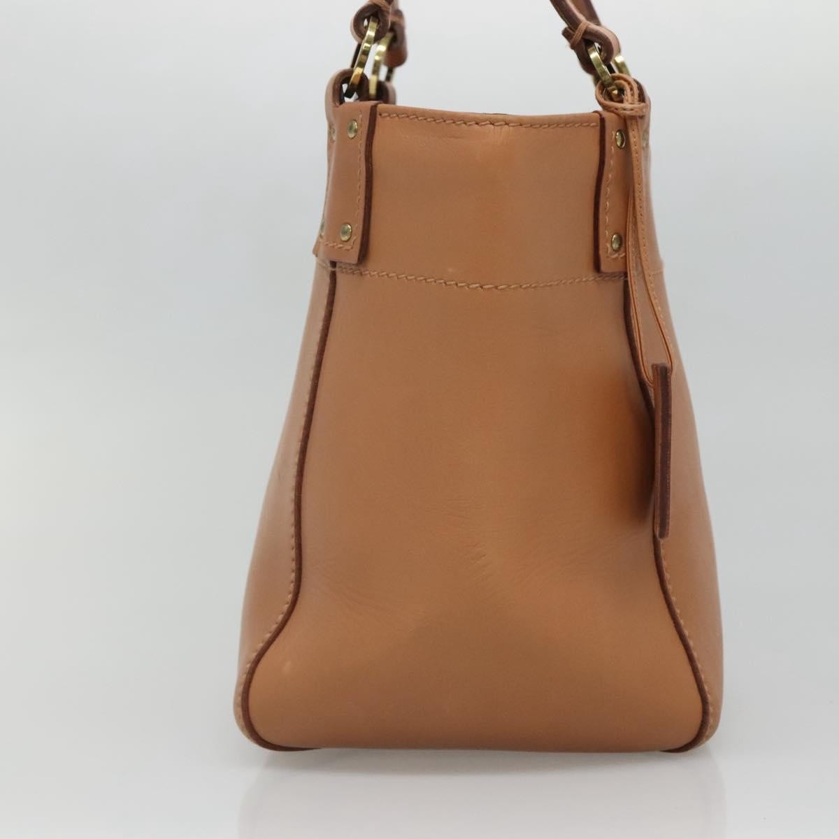 Gucci Vintage Handbag Leather, BEIGE, LEATHER, Handbag