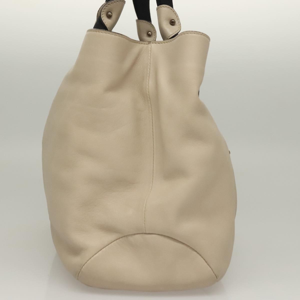 Salvatore Ferragamo Vara bow tote Leather, BEIGE, LEATHER, Tote bag