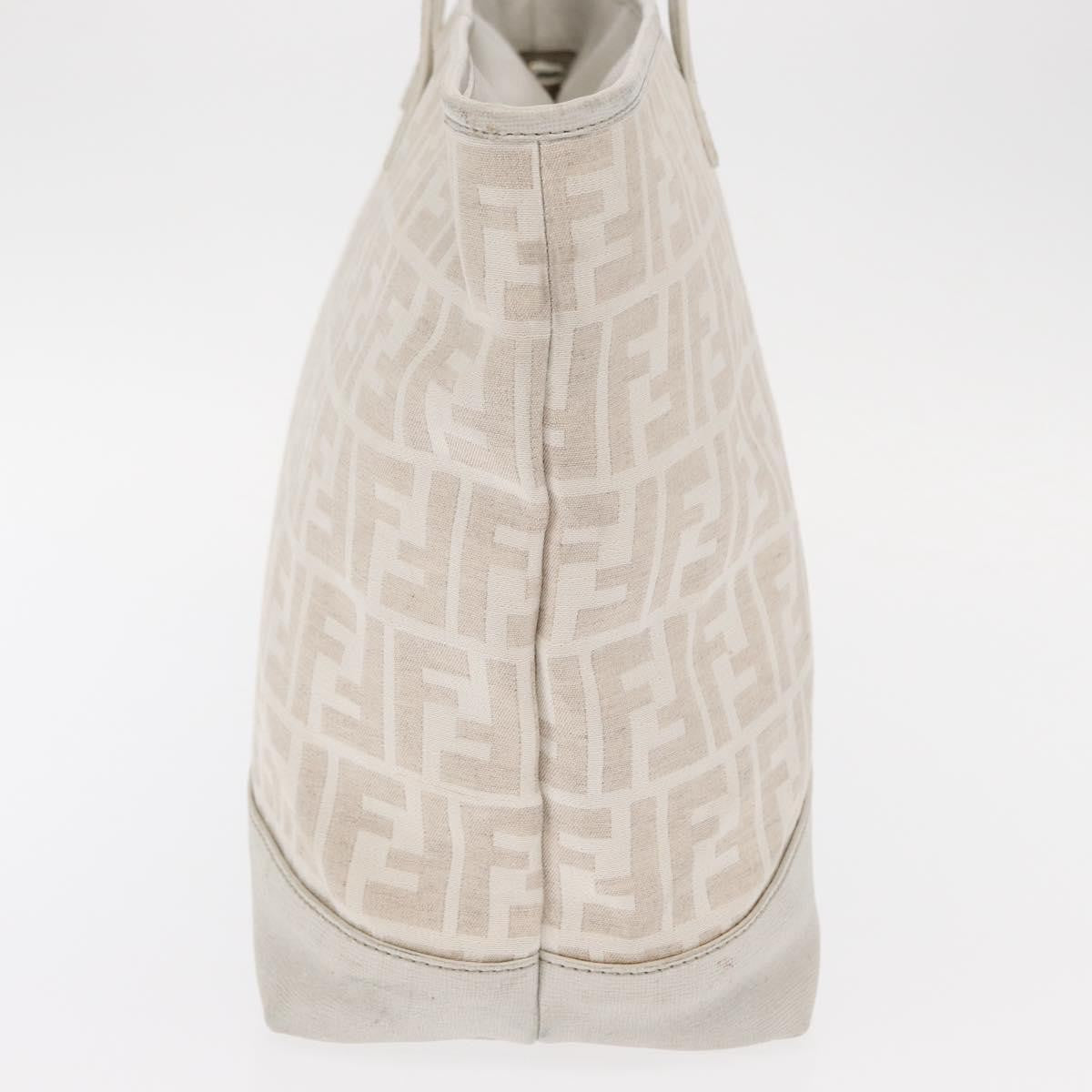 Fendi Roll Tote Zucca Canvas and Leather, BEIGE, CANVAS, Tote bag