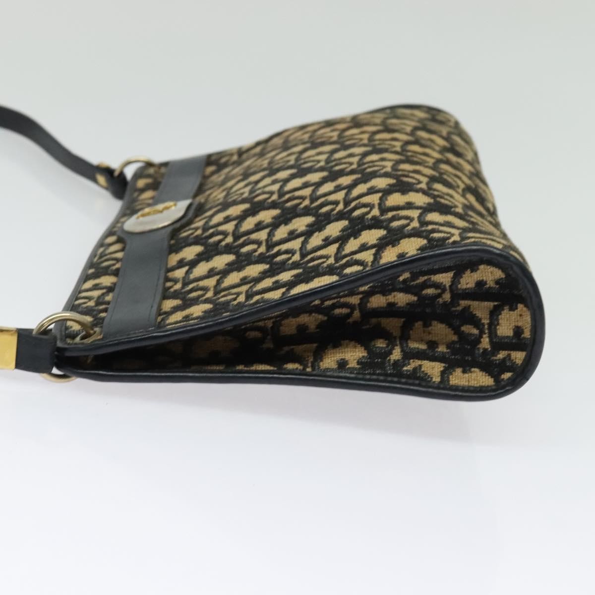 Christian Dior Vintage Trotter Crossbody Bag Canvas, BROWN, CANVAS, Shoulder bag