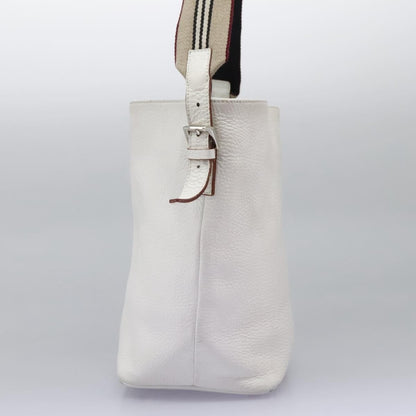 Burberry Shoulder Bag Leather, WHITE, LEATHER, Shoulder bag