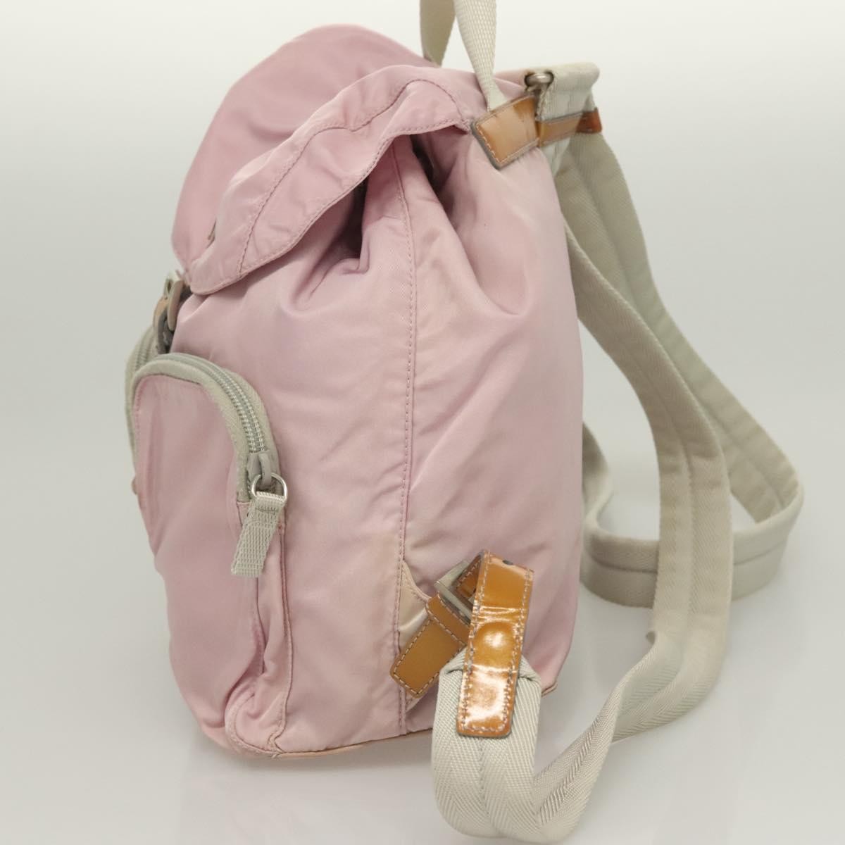 Prada Double Front Pocket Backpack Tessuto, PINK, NYLON, Backpack