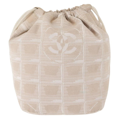 Chanel Travel line pouch Nylon, BEIGE, NYLON, Clutche & pouche