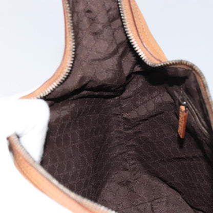 Gucci Vintage Handbag Leather, BROWN, LEATHER, Handbag