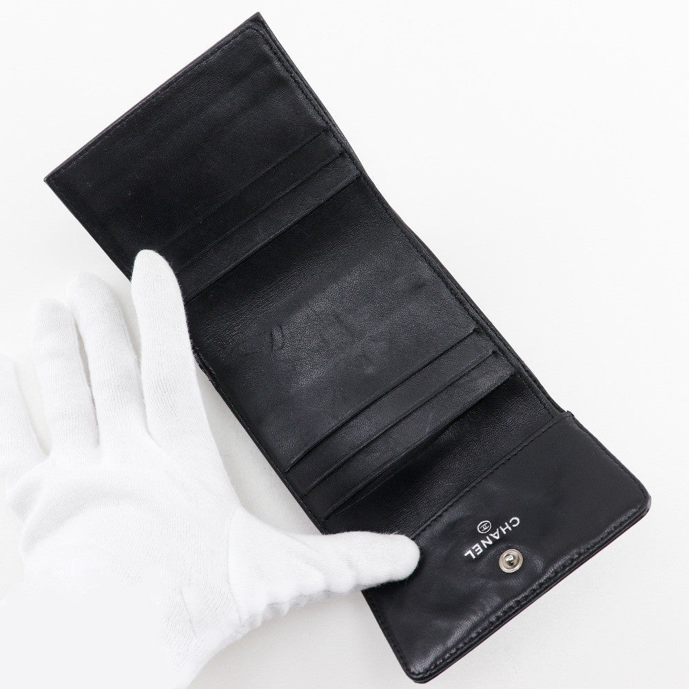 Chanel Bi-Fold Wallet Quilted Patent, BLACK, PATENT_LEATHER, Wallets