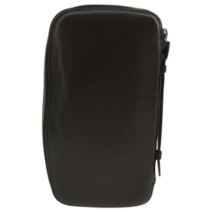 Louis Vuitton Atoll Organizer Wallet Taiga Leather, BROWN, LEATHER, Clutche & pouche