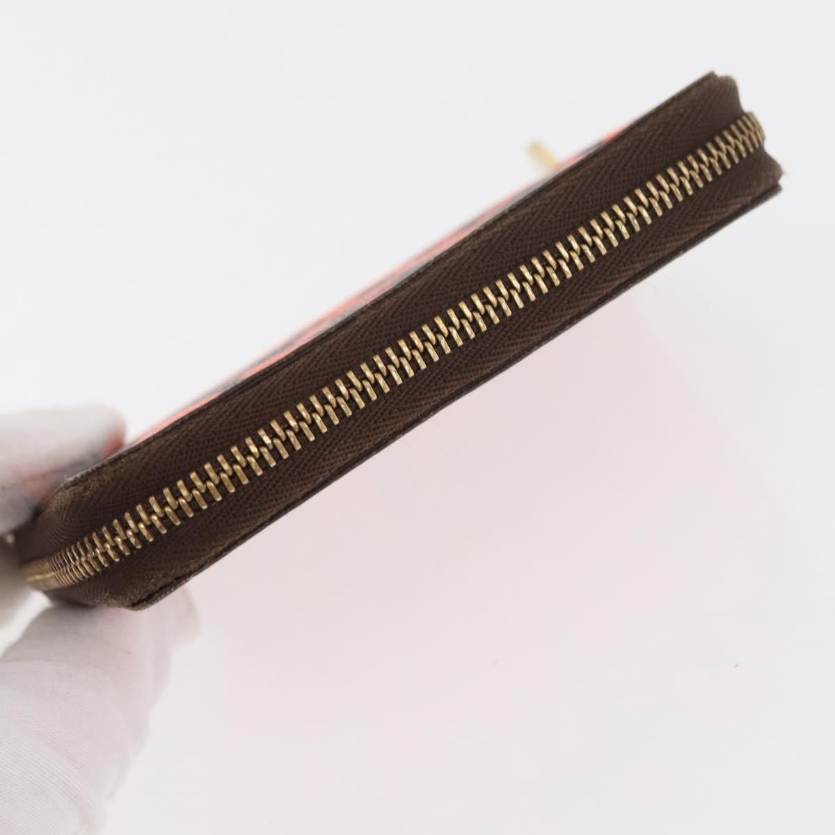 Louis Vuitton Porte-Monnaie Zippy Wallet monogramme empreinte, Orange, Canvas, Wallet