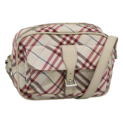 Burberry Nova Check Blue Label Nylon, RED, NYLON, Shoulder bag