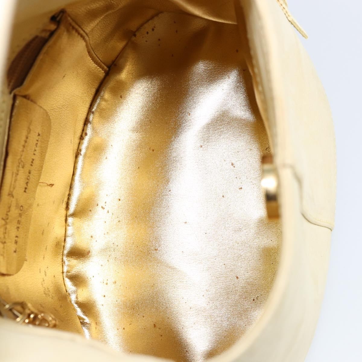 Salvatore Ferragamo Vala Handbag Suede, GOLD, SUEDE, Handbag