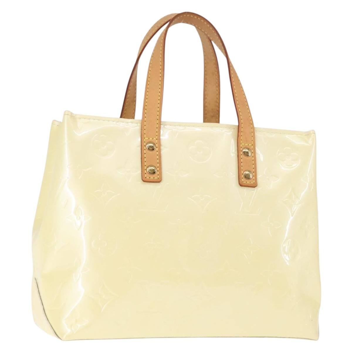 Louis Vuitton Reade Handbag Monogram Vernis, YELLOW, PATENT_LEATHER, Handbag