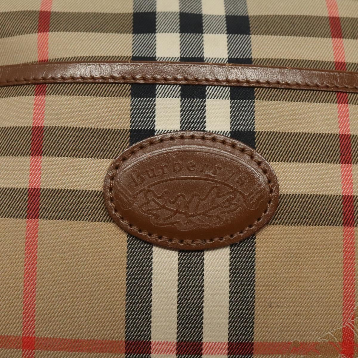 Burberry Nova check Shoulder bag Canvas, BEIGE, CANVAS, Shoulder bag