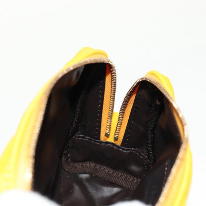 Fendi FF Logo Pouch Nylon, GOLD, NYLON, Clutche & pouche