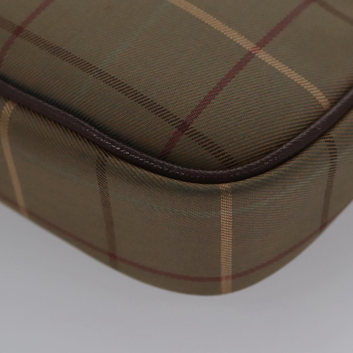Burberry Nova check Pochette Canvas, BROWN, CANVAS, Clutche & pouche