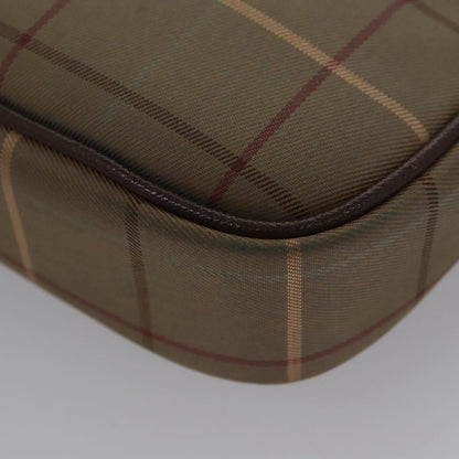 Burberry Nova check Pochette Canvas, BROWN, CANVAS, Clutche & pouche
