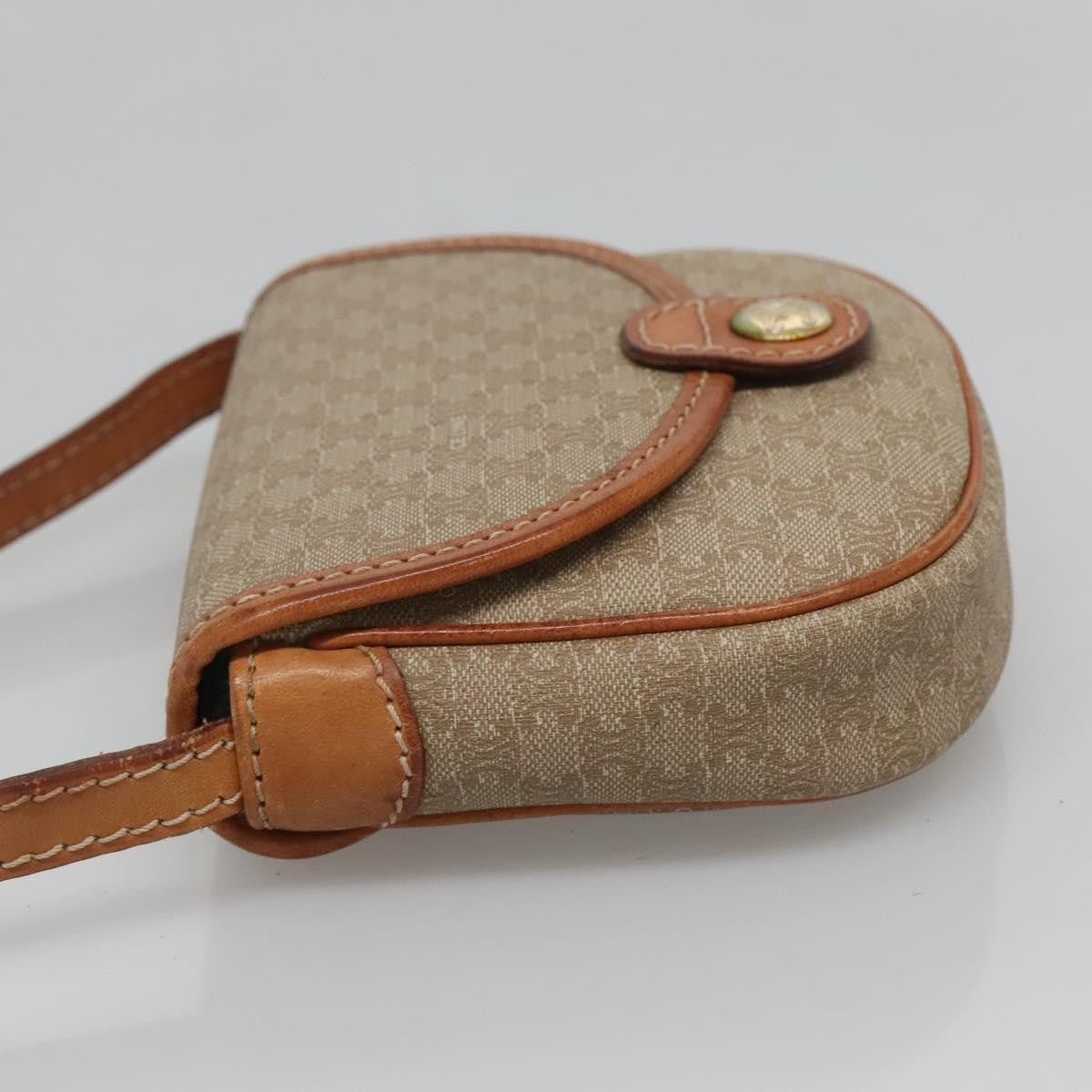 Celine Macadam Shoulder Bag PVC Leather, BEIGE, PVC, Shoulder bag