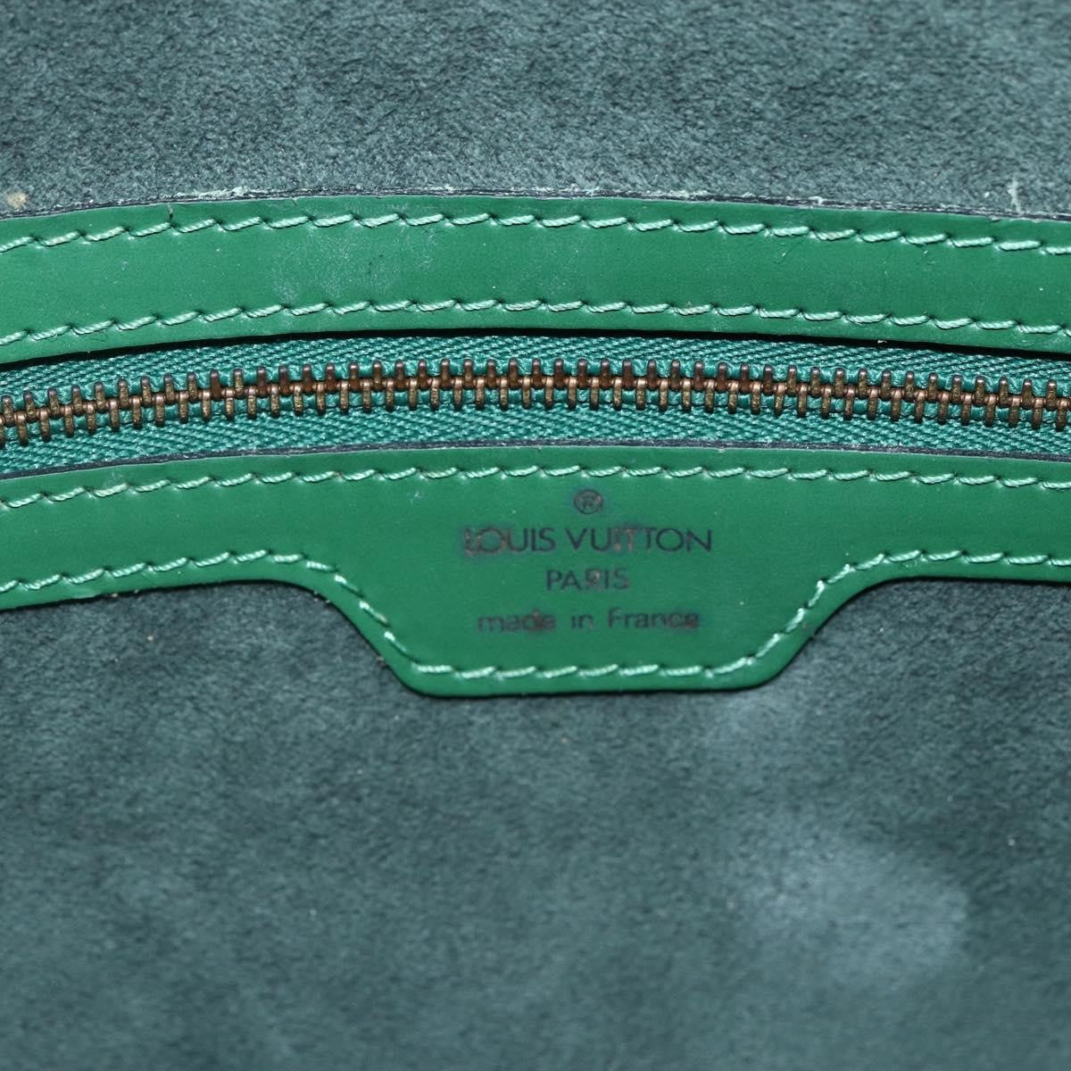 Louis Vuitton Lussac Handbag Epi Leather, GREEN, LEATHER, Handbag