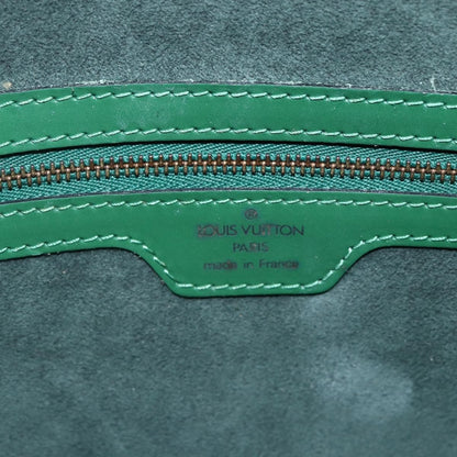 Louis Vuitton Lussac Handbag Epi Leather, GREEN, LEATHER, Handbag