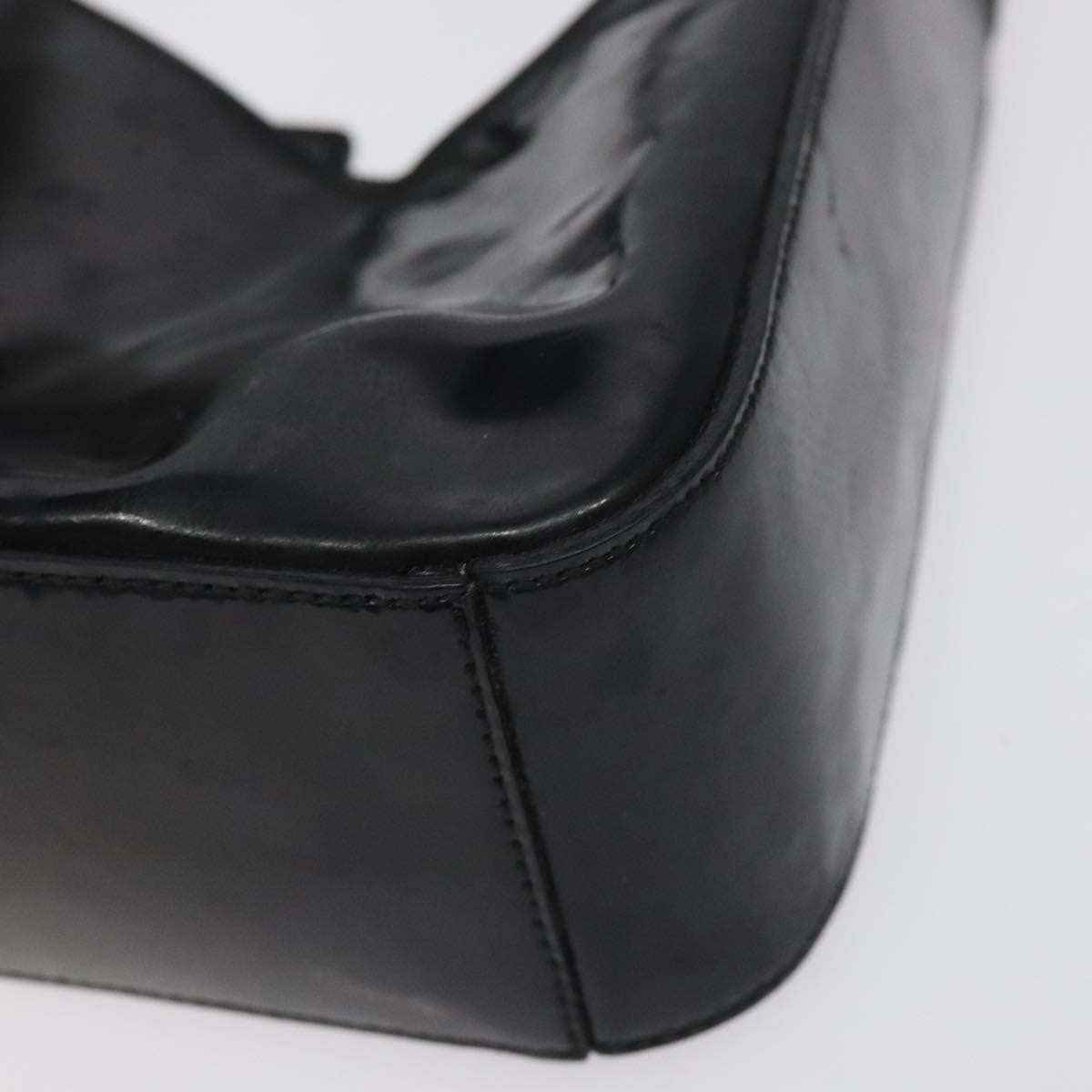 Prada Vintage Shoulder Bag Leather, BLACK, PATENT_LEATHER, Shoulder bag