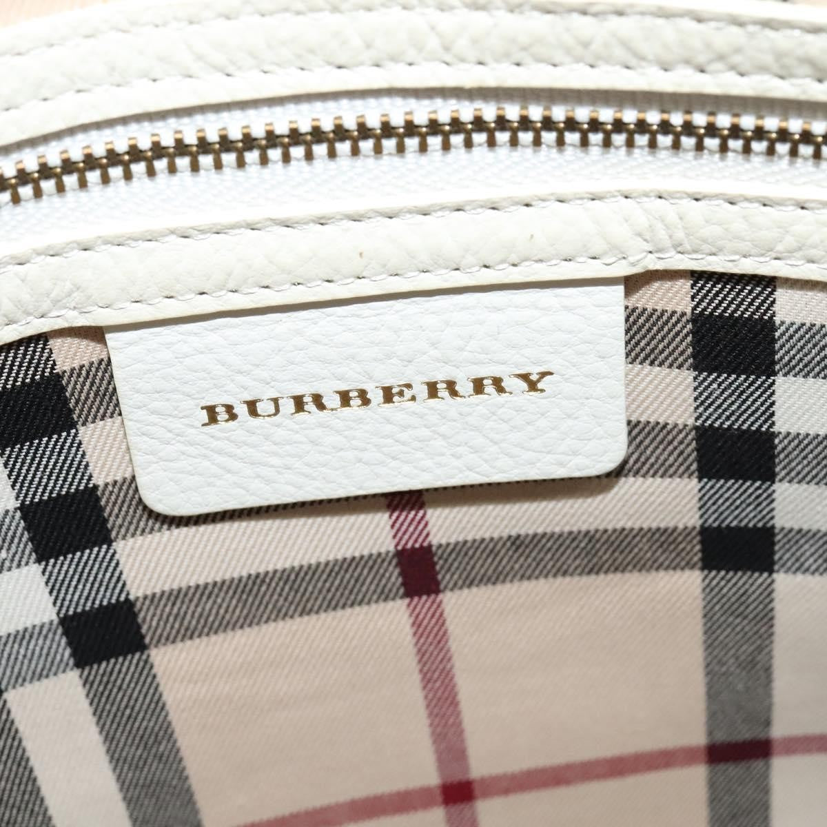 Burberry Shoulder Bag Leather, WHITE, LEATHER, Shoulder bag