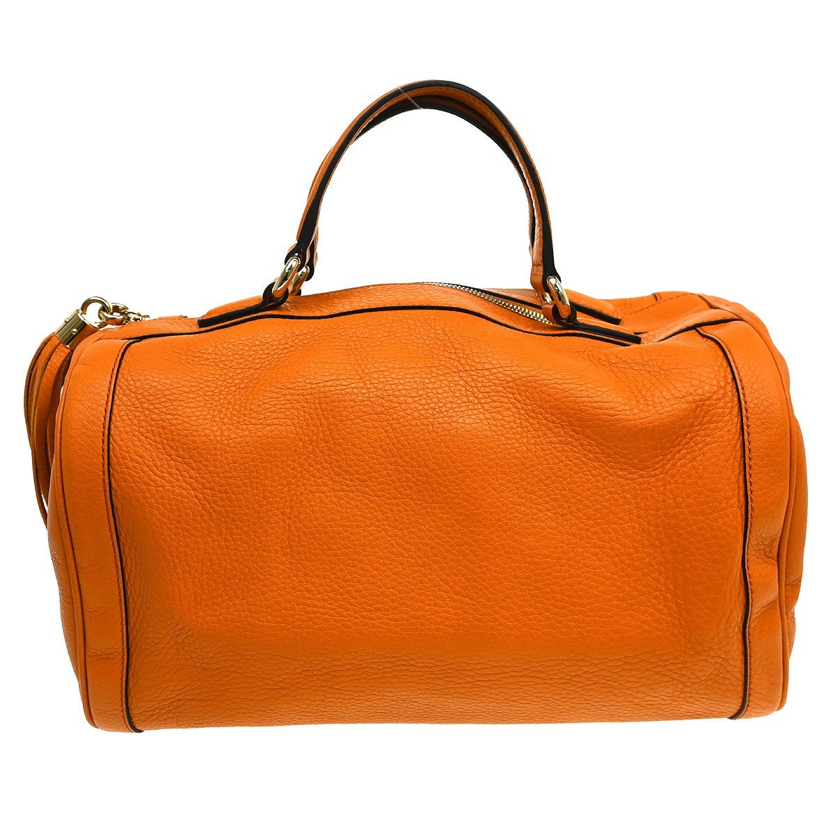 Gucci Soho Boston Bag Leather, Orange, Leather, Handbag