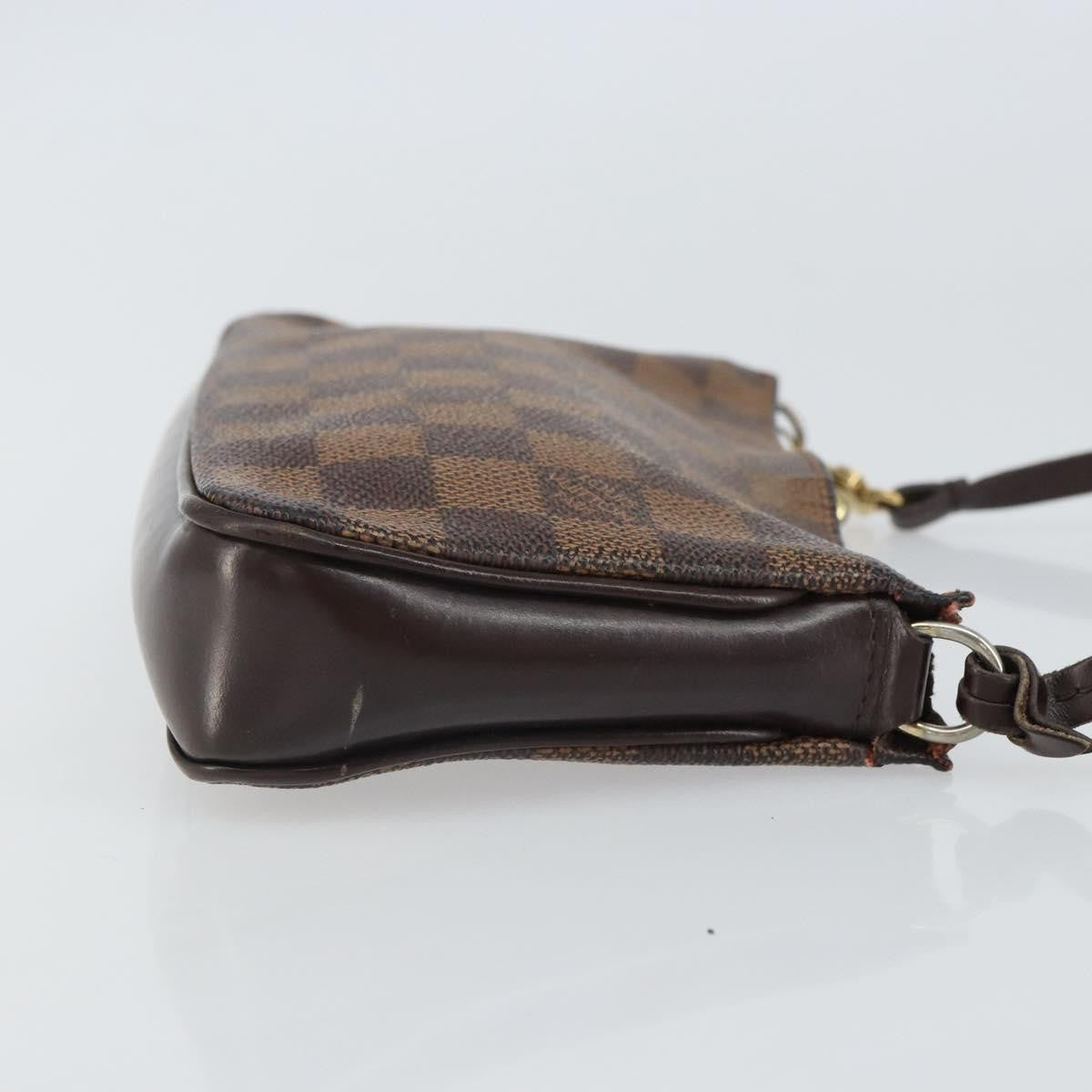 Louis Vuitton Navona Pochette Accessoires Damier, BROWN, CANVAS, Clutche & pouche