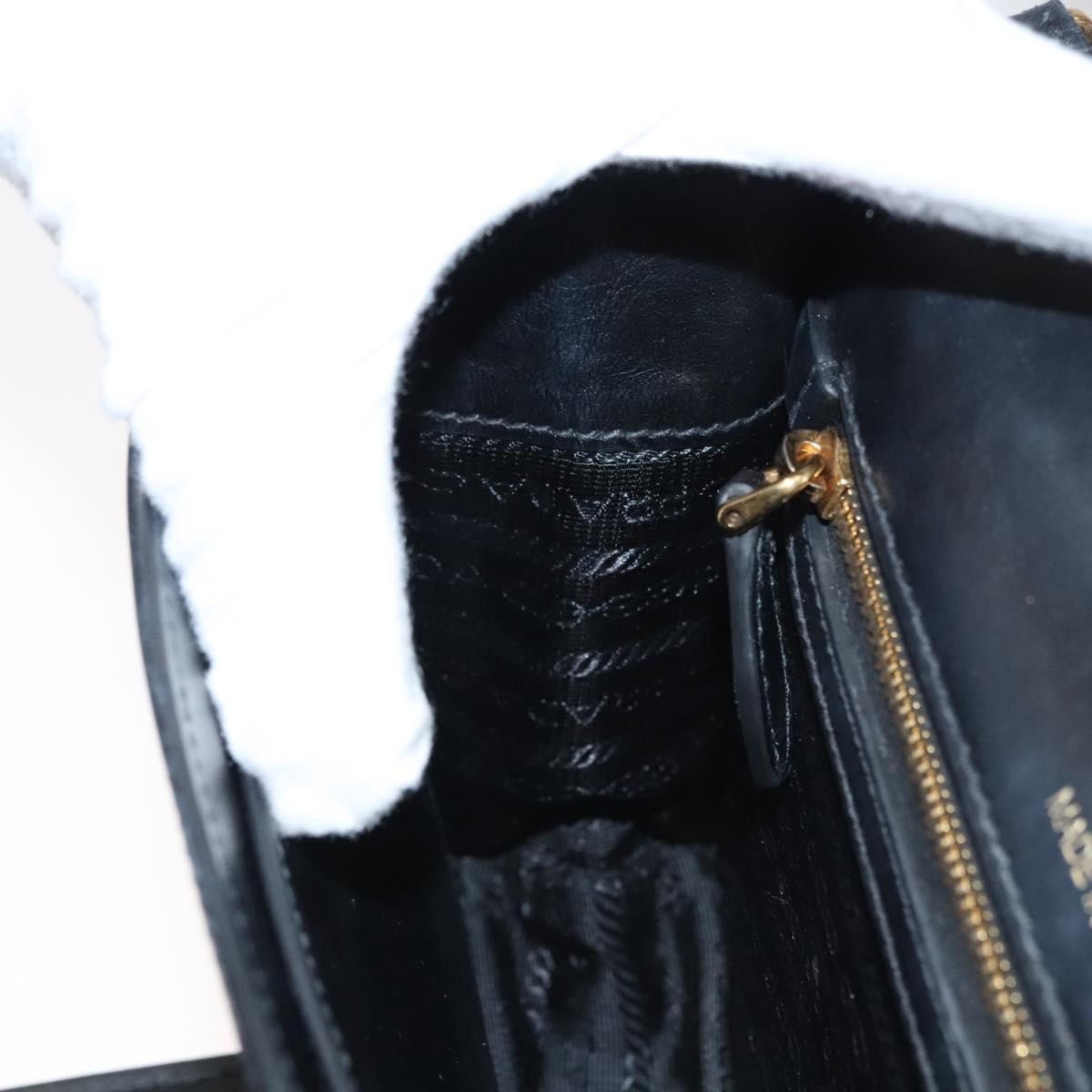 Prada Metal Ribbon Shoulder Bag City Calfskin, GRAY, LEATHER, Shoulder bag