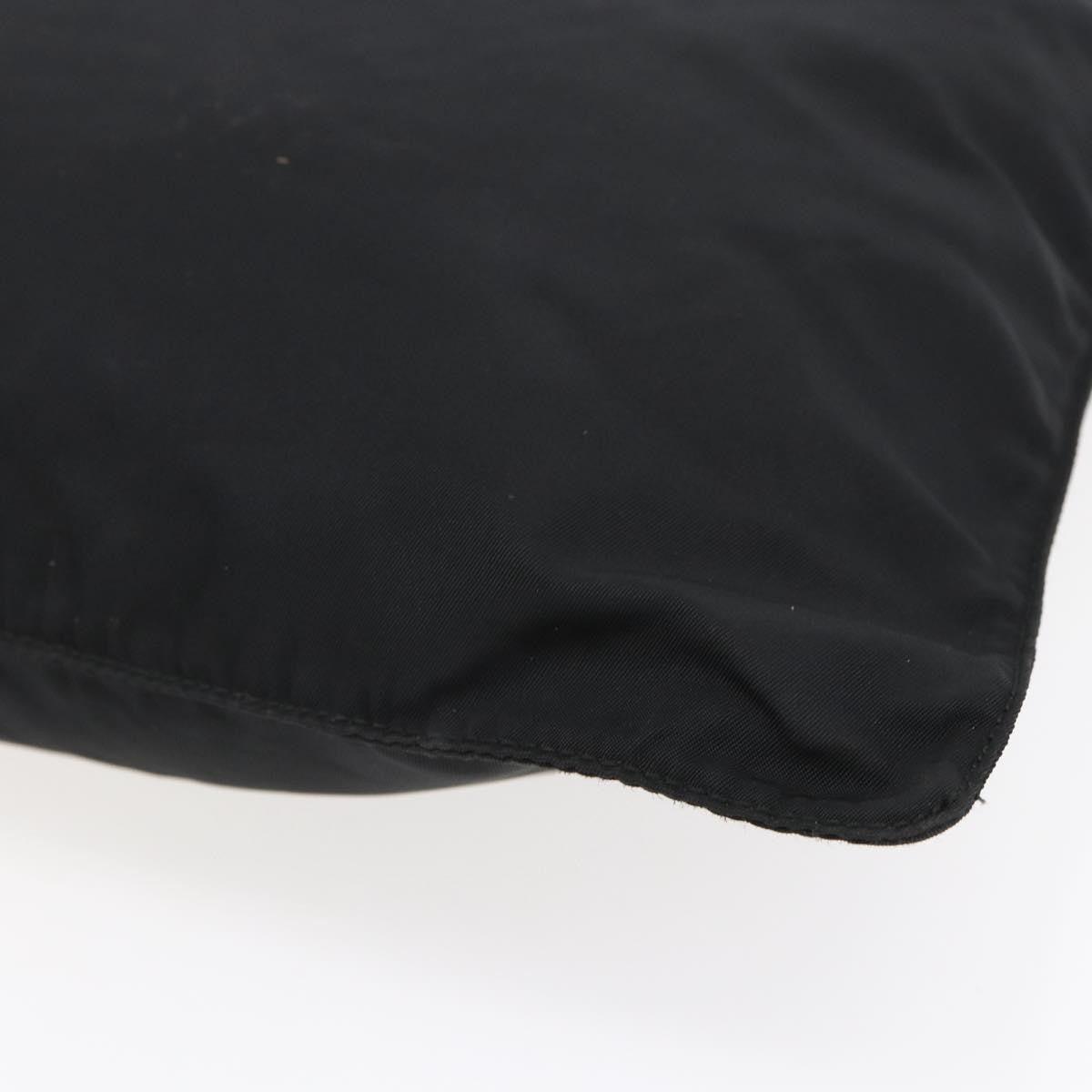 Prada Flat Messenger Bag Tessuto, BLACK, NYLON, Shoulder bag