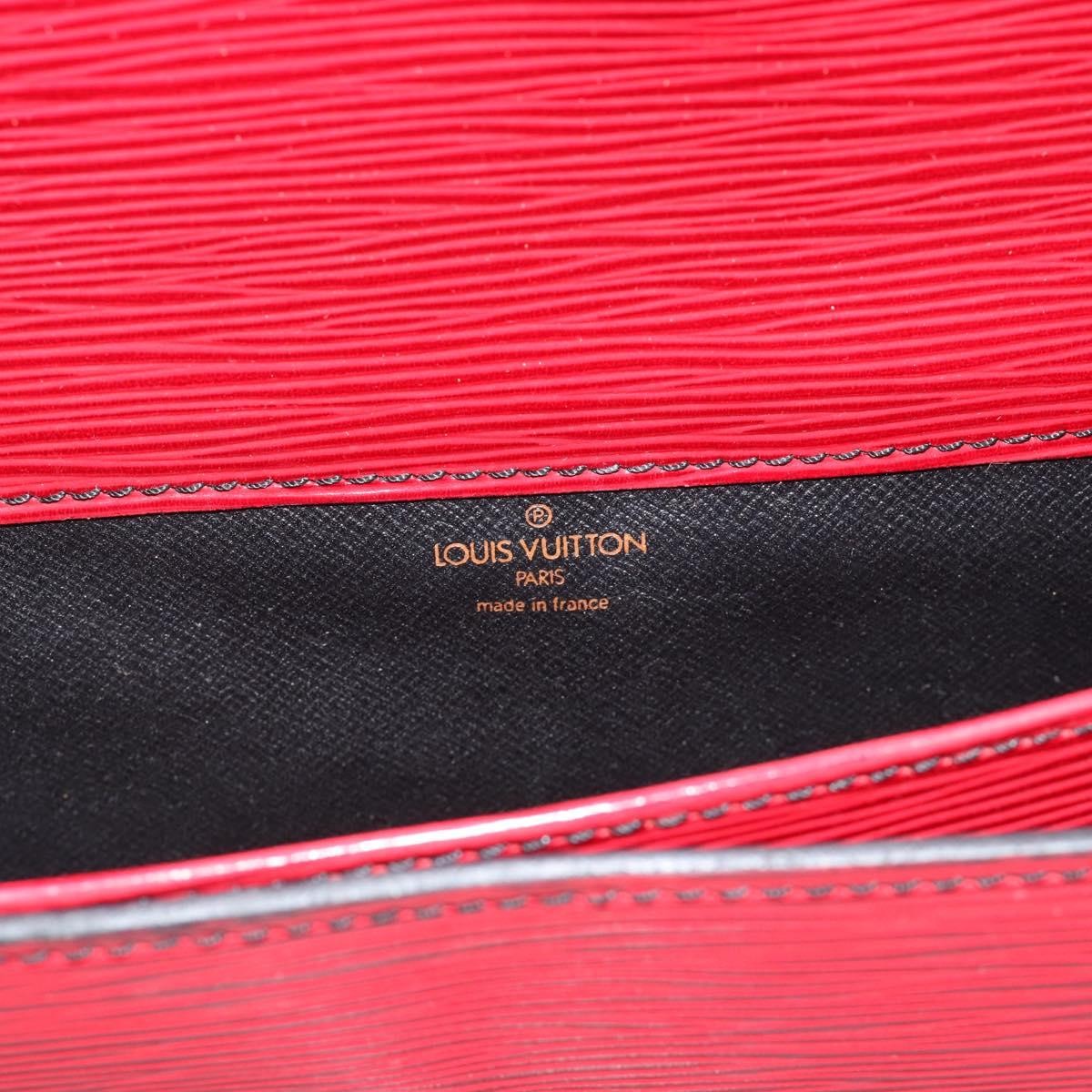 Louis Vuitton Cartouchiere Handbag Epi Leather, Red, Leather, Shoulder Bag