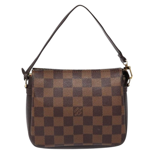Louis Vuitton Trousse Make Up Bag Damier, BROWN, CANVAS, Clutche & pouche