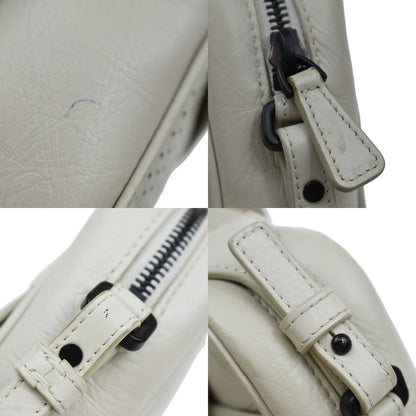 Bottega Veneta Leggero Waist Bag Perforated Leather, WHITE, LEATHER, Travel bag