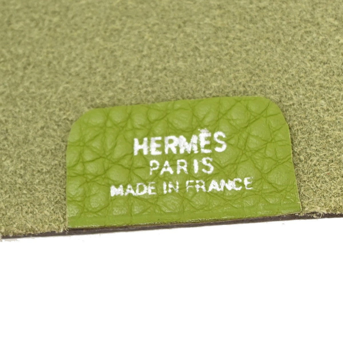 Hermes Ulysse Agenda Cover Leather, Green, Leather, Wallet