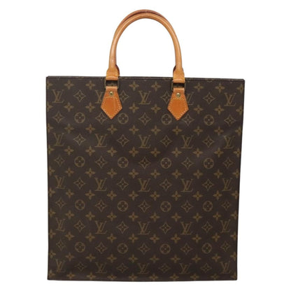 Louis Vuitton Sac Plat Bag Monogram Canvas, BROWN, CANVAS, Tote bag