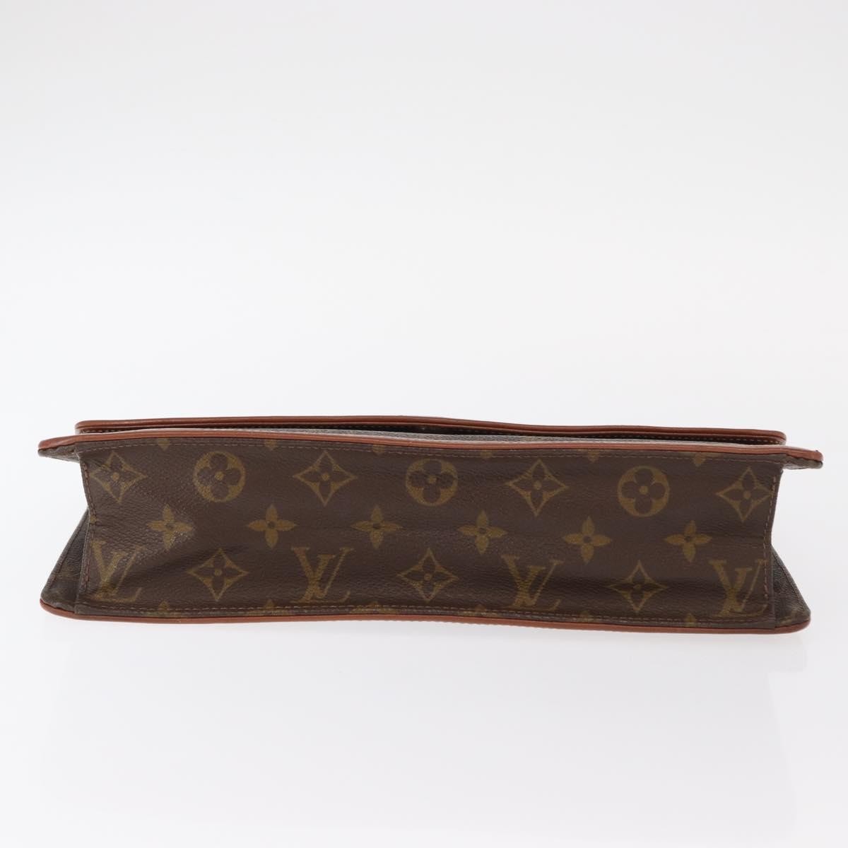 Louis Vuitton Dame Pochette Monogram Canvas, BROWN, CANVAS, Clutche & pouche