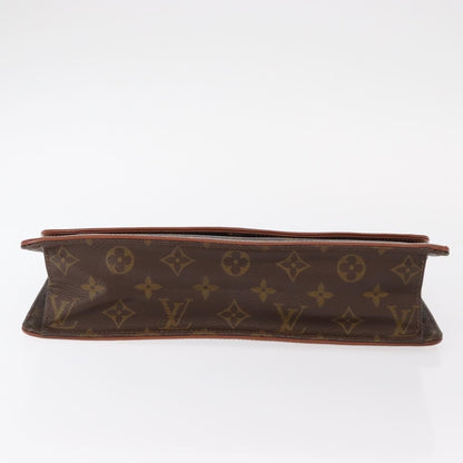 Louis Vuitton Dame Pochette Monogram Canvas, BROWN, CANVAS, Clutche & pouche