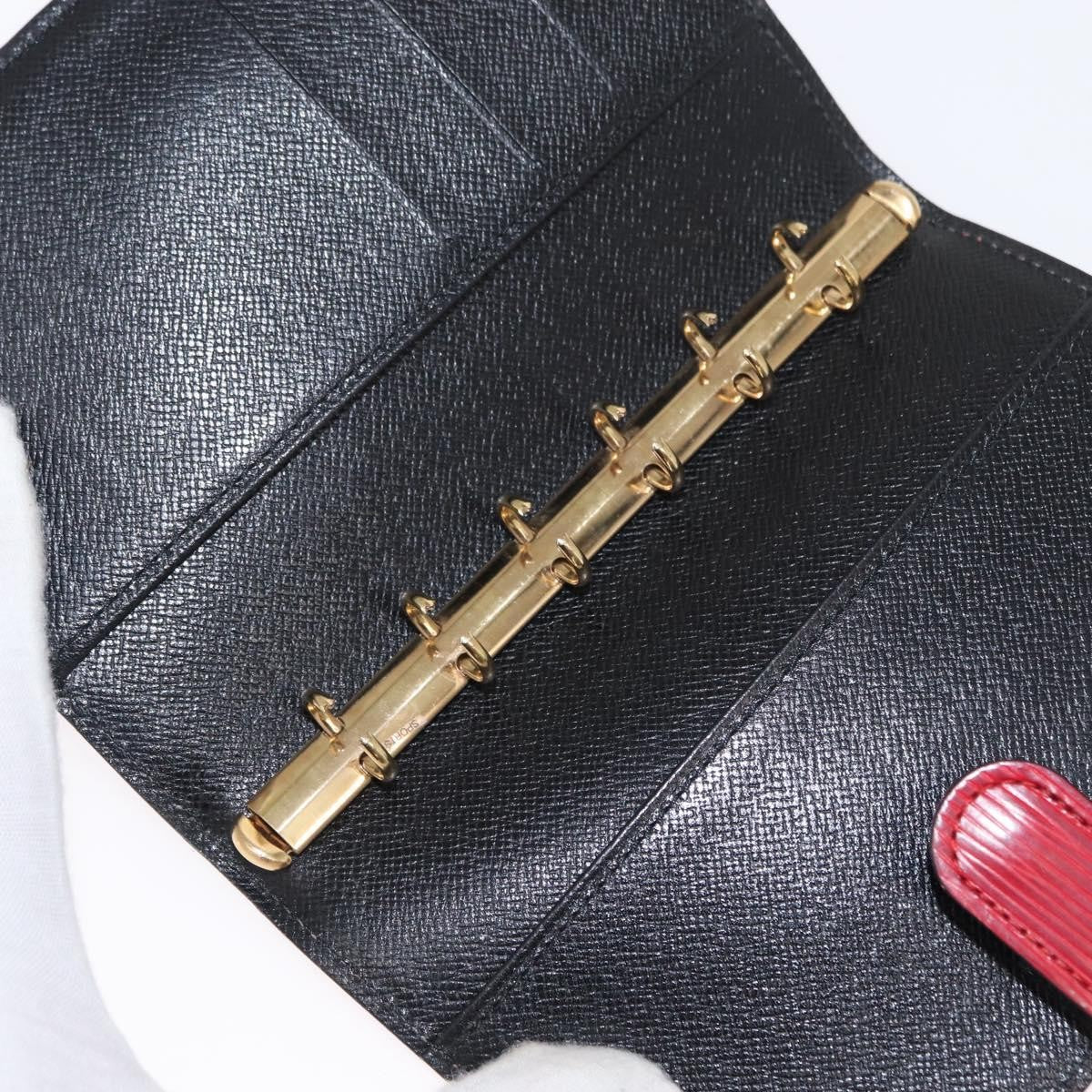Louis Vuitton Agenda Cover Epi Leather, RED, LEATHER, Wallets