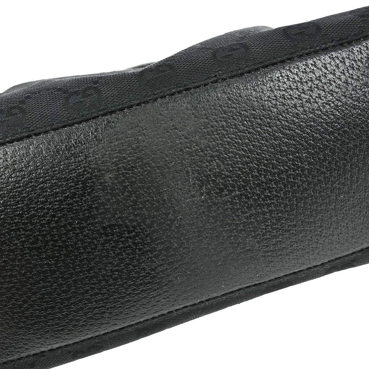 Gucci Vintage tote Leather, BLACK, CANVAS, Tote bag