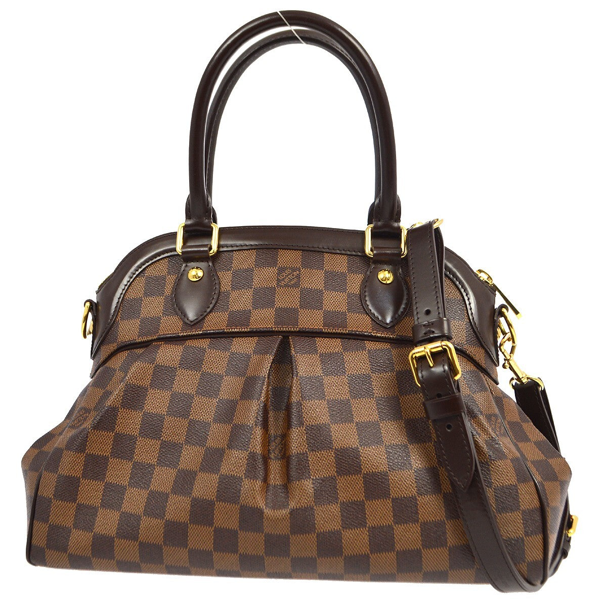 Louis Vuitton Trevi Handbag Damier, BROWN, CANVAS, Handbag
