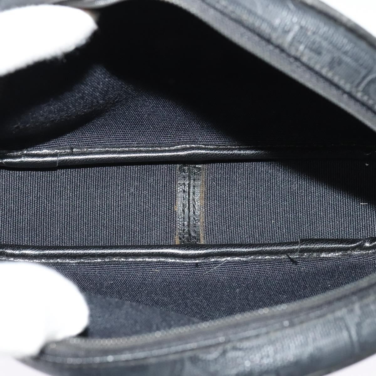 Christian Dior Vintage Trotter Pouch Canvas, BLACK, CANVAS, Clutche & pouche