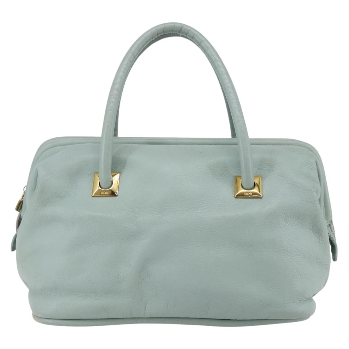 Celine Vintage Doctor Bag Leather, GREEN, LEATHER, Handbag