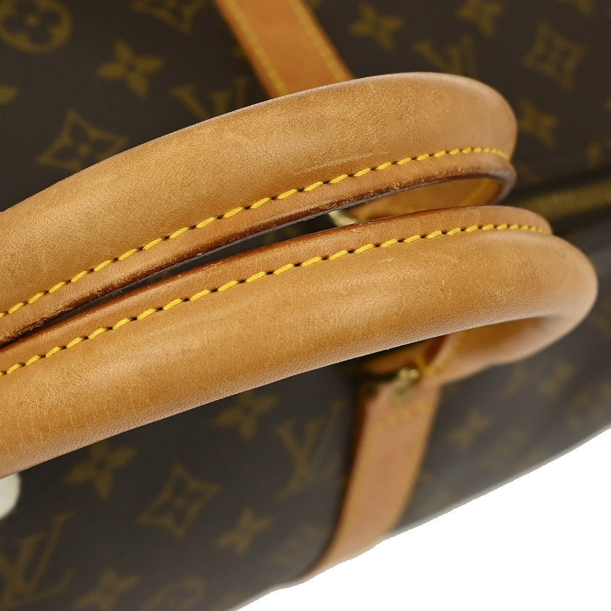 Louis Vuitton Keepall Bag Monogram Canvas, BROWN, CANVAS, Travel bag