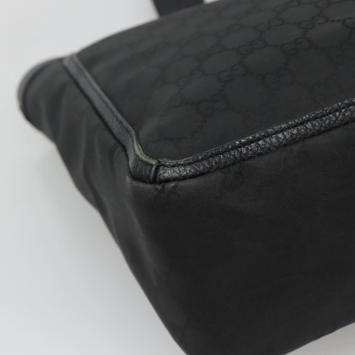 Gucci Abbey Pocket Tote GG Canvas, Black, Canvas, Tote Bag