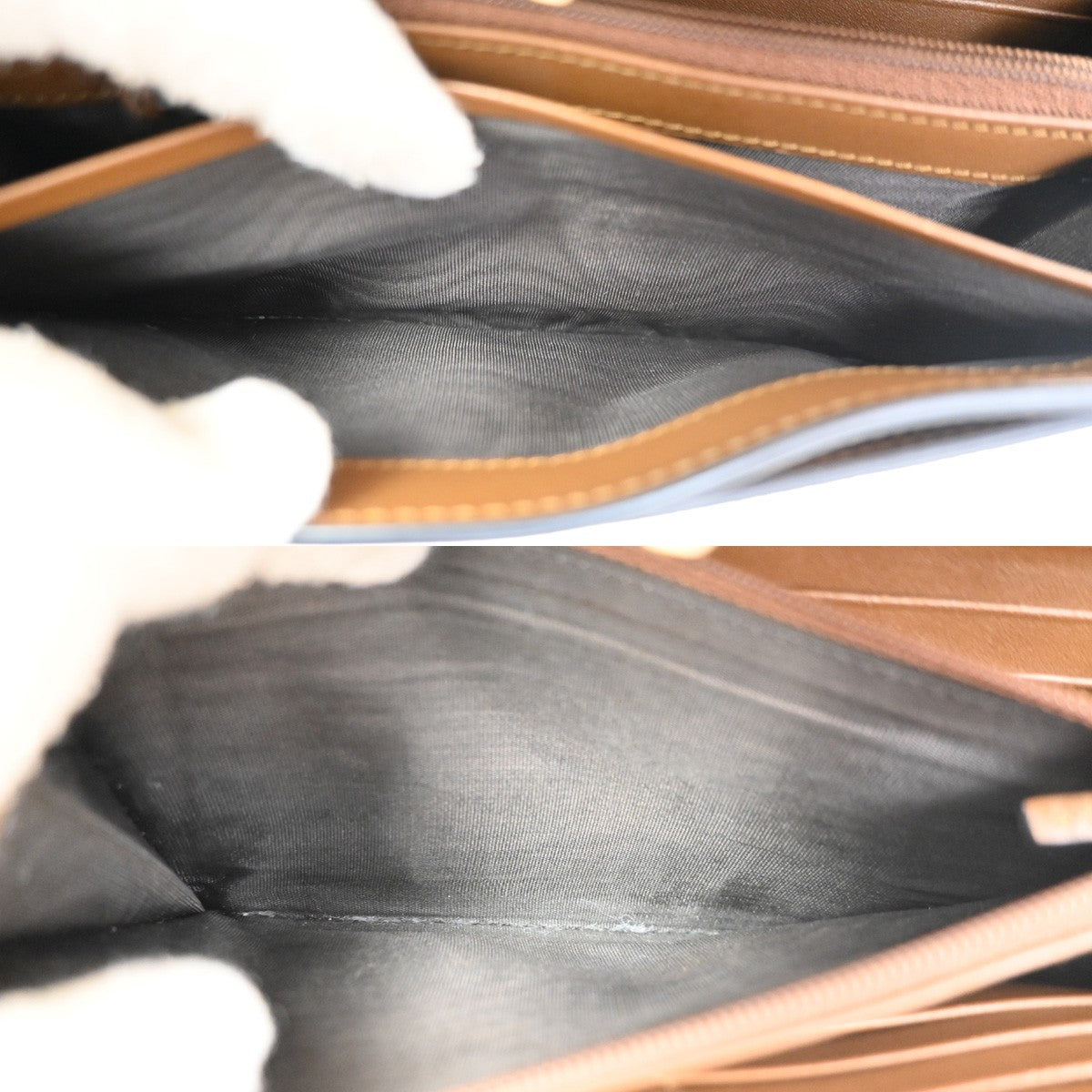 Gucci Padlock Continental Chain Wallet GG Coated Canvas and Leather, BROWN, CANVAS, Clutche & pouche