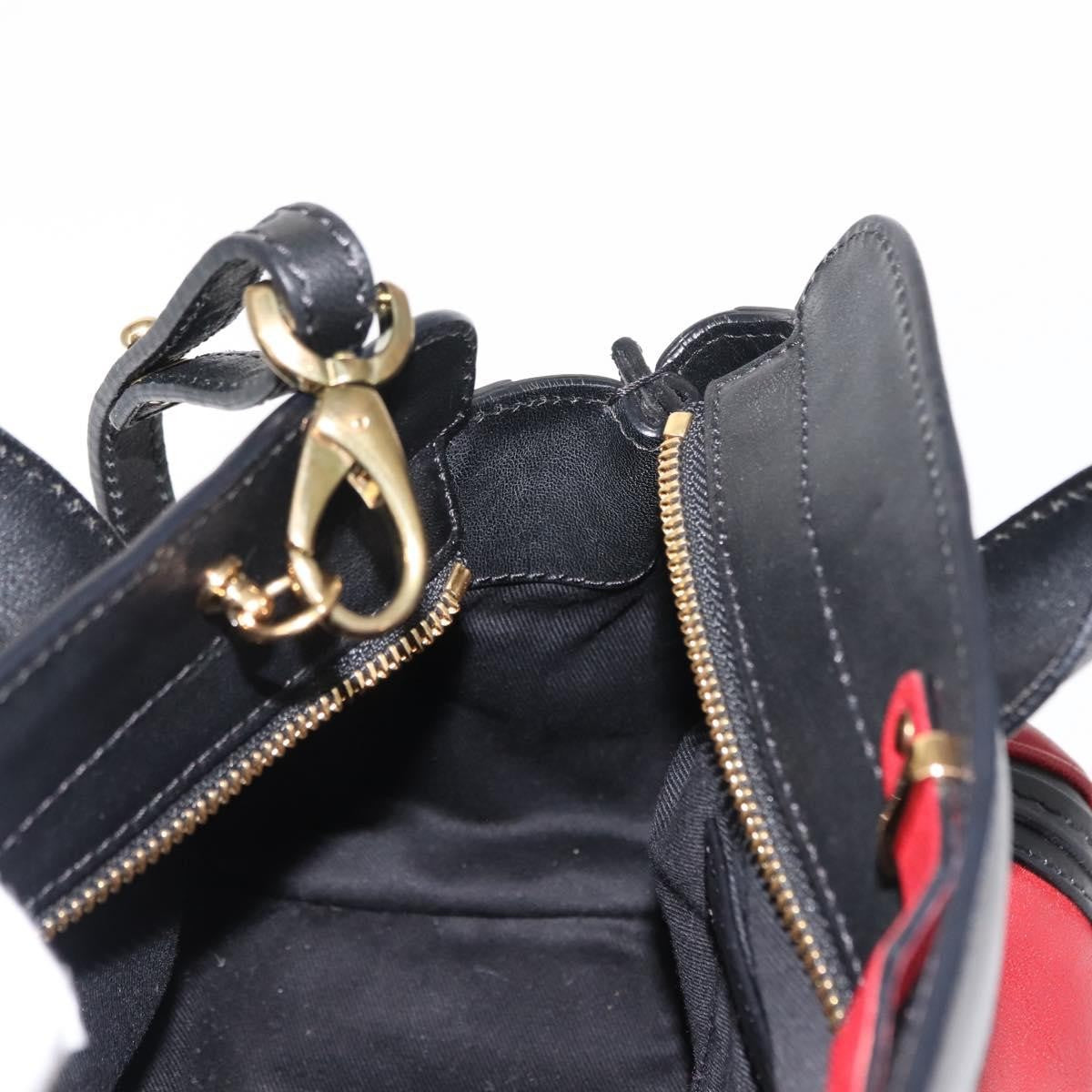 Chloe Alice Satchel Leather, RED, LEATHER, Handbag