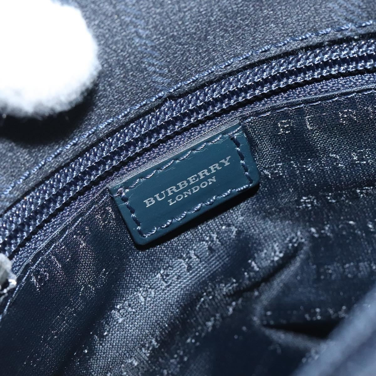 Burberry Nova Handbag Canvas, NAVY, PVC, Handbag