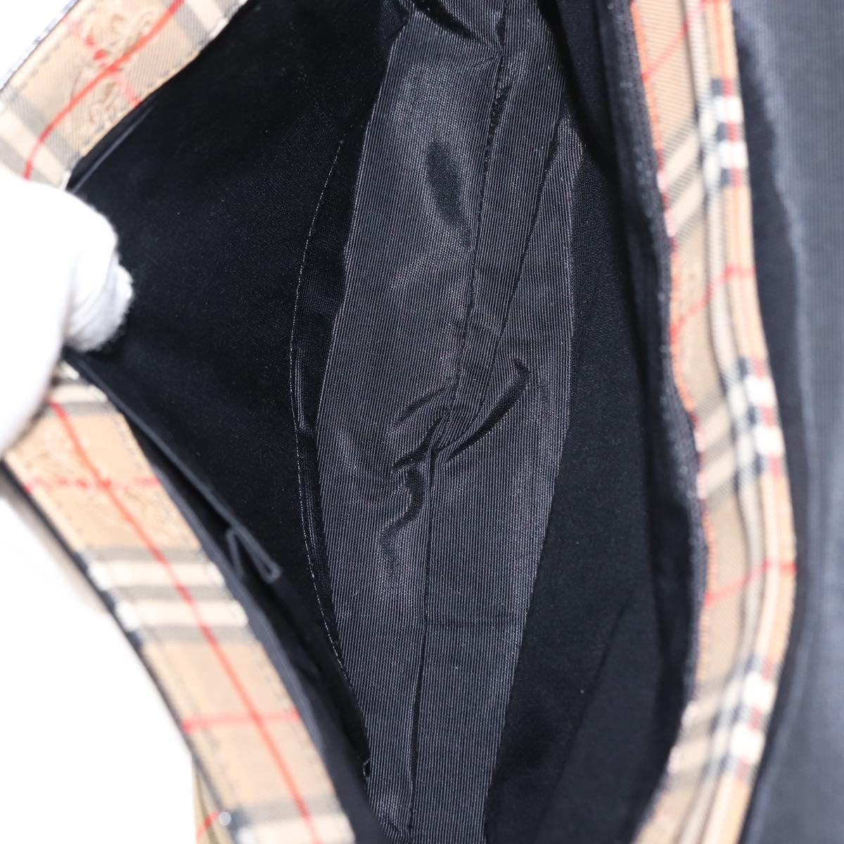 Burberry Nova check Shoulder bag Canvas, BEIGE, CANVAS, Shoulder bag