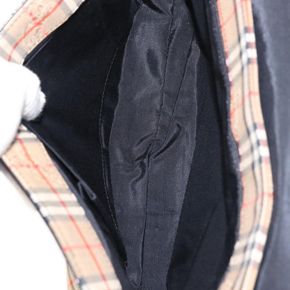 Burberry Nova check Shoulder bag Canvas, BEIGE, CANVAS, Shoulder bag