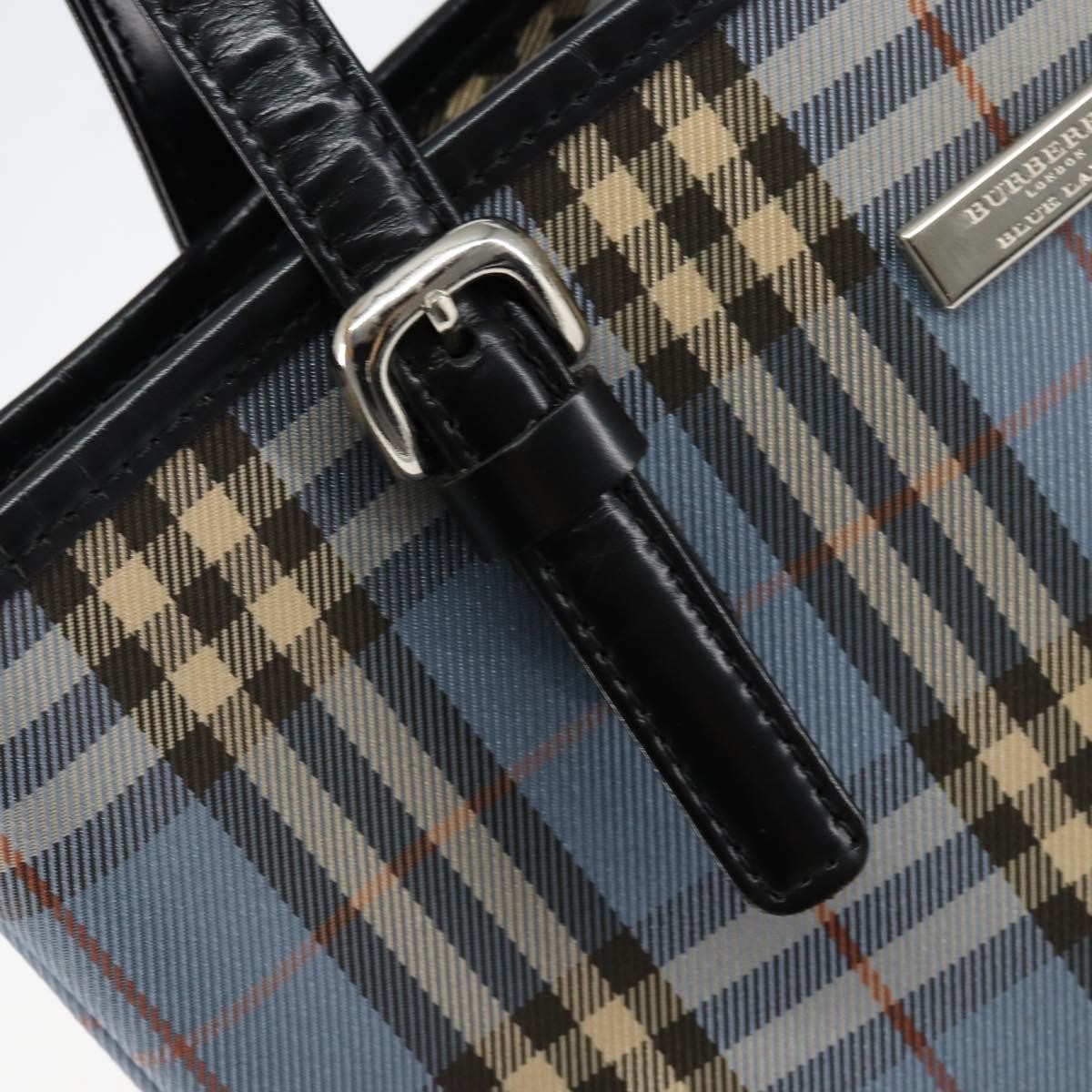 Burberry Blue Label Tote Bag Canvas, BLUE, CANVAS, Tote bag