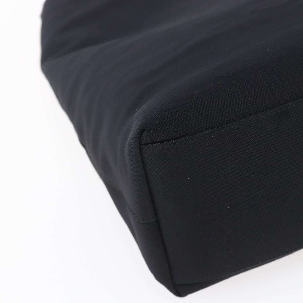 Salvatore Ferragamo Vintage Shoulder Bag Canvas, BLACK, CANVAS, Shoulder bag