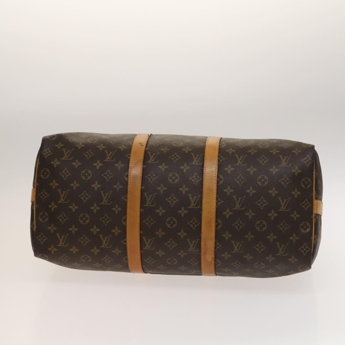 Louis Vuitton Keepall Bandouliere Bag Monogram Canvas, BROWN, CANVAS, Travel bag